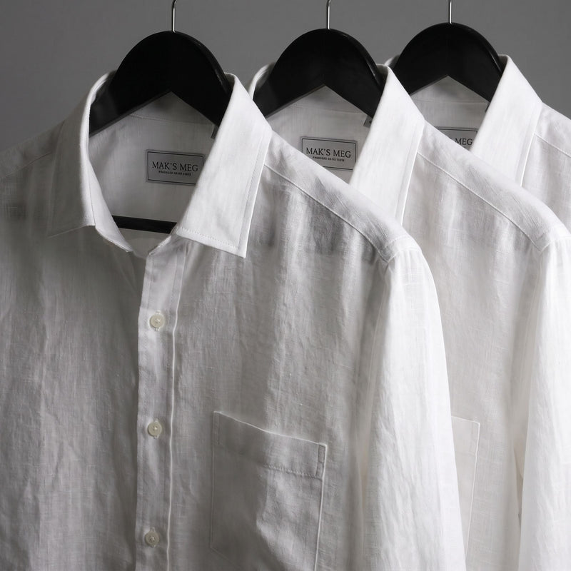 White Linen Shirts