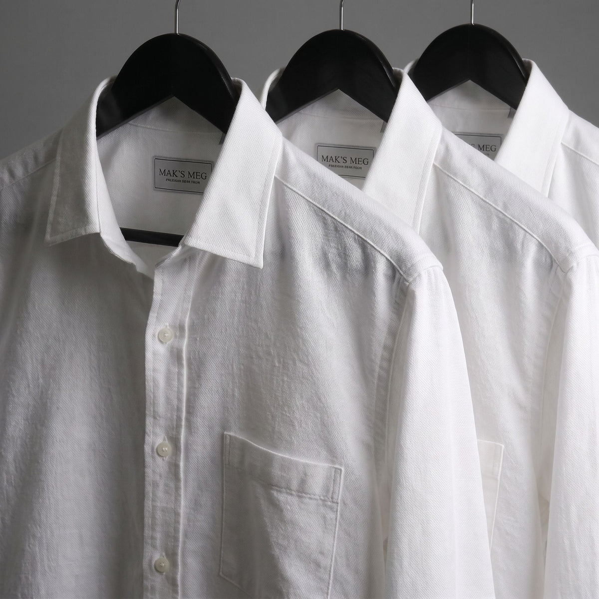 White Oxford Weave Shirts
