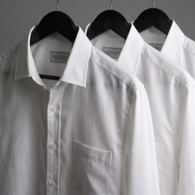 White Twill Weave Shirts