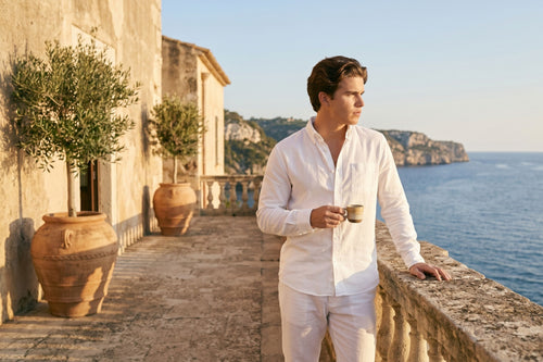 Twill Cotton White Shirt