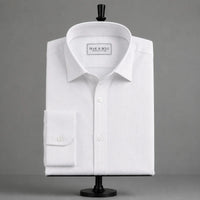 Herringbone White Shirt
