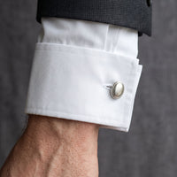Poplin French Cuff White Shirt