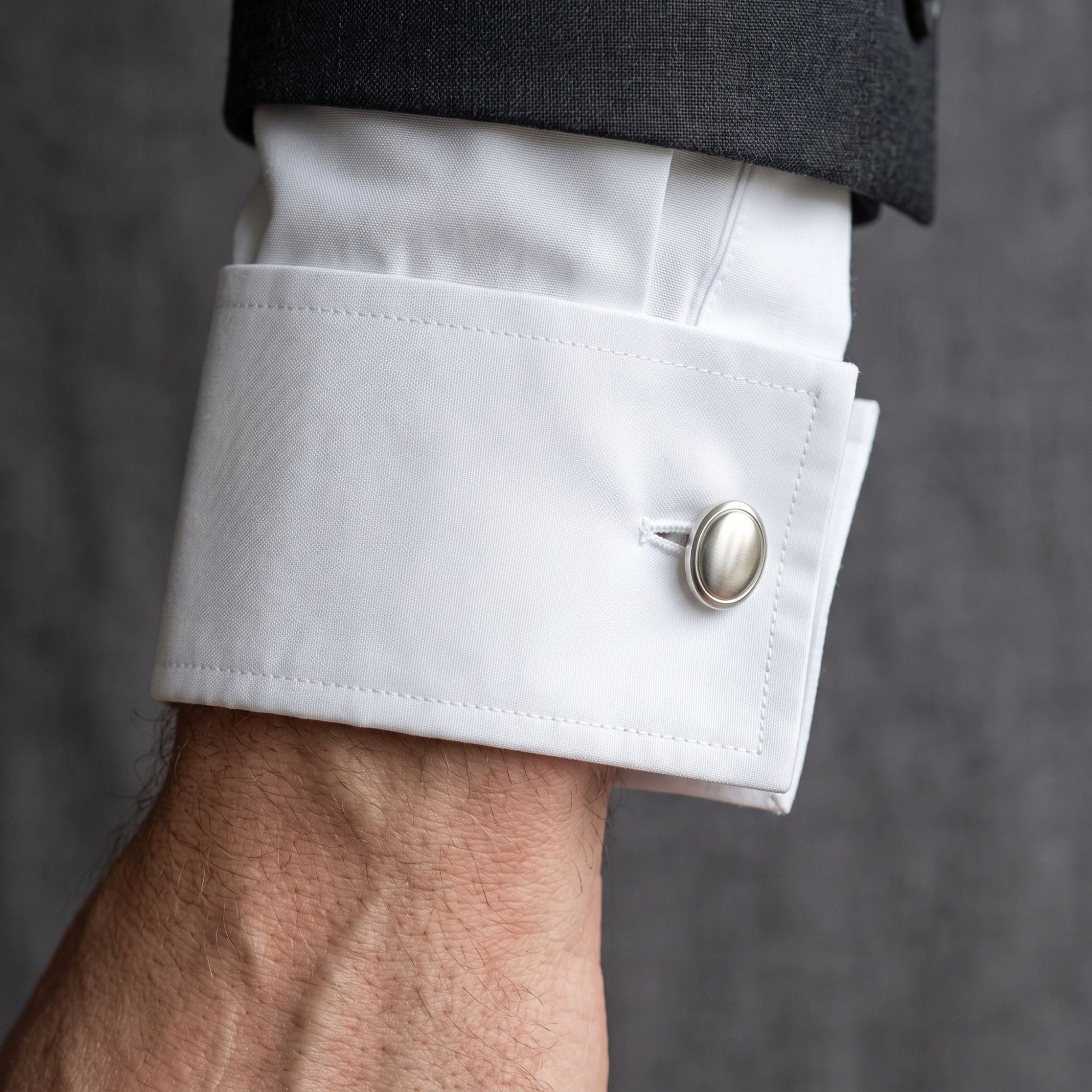 Poplin French Cuff White Shirt