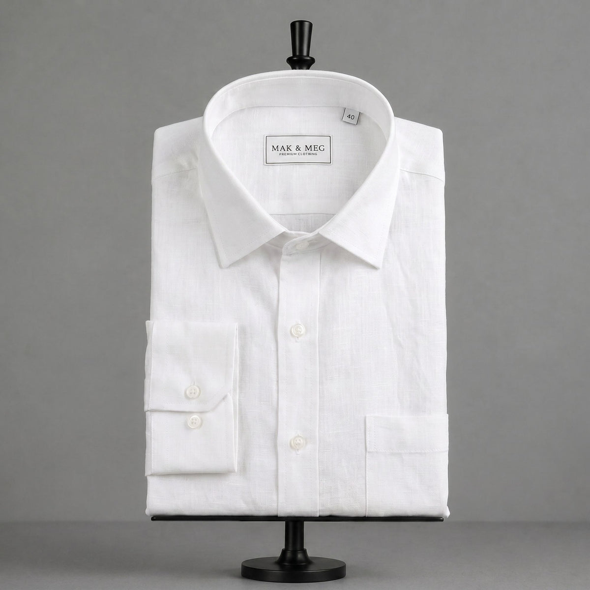 Pure Linen White Shirt
